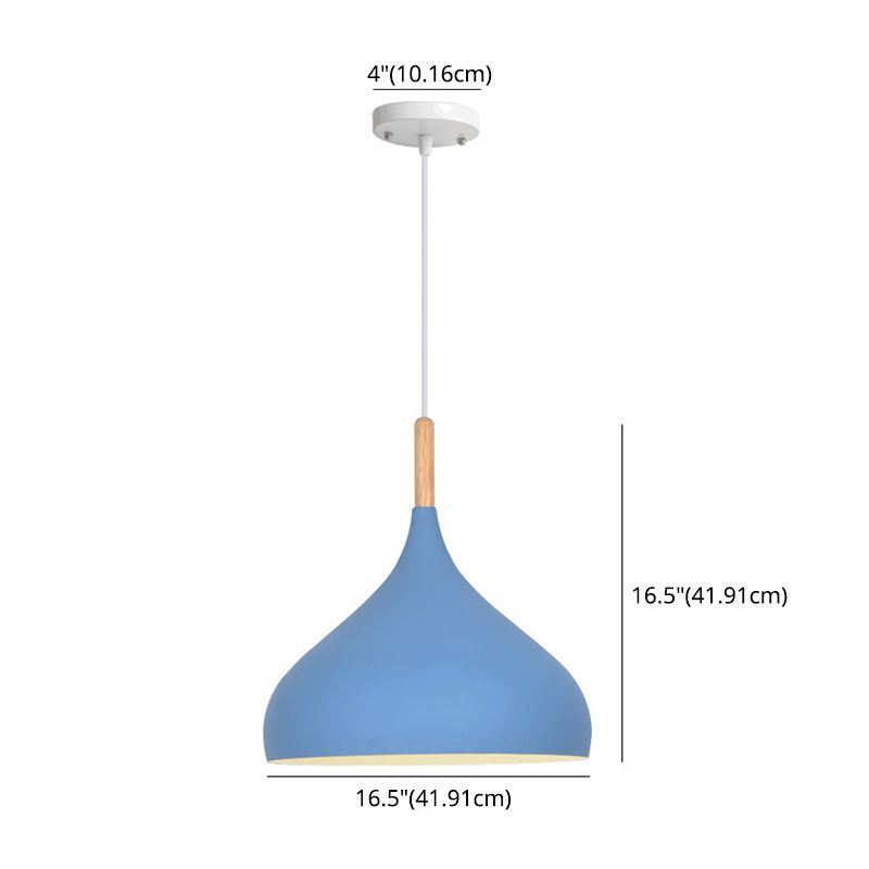 1 lumière en larme de larme suspendue