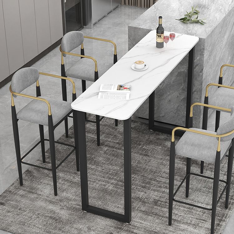Industrial Pub Dining Set 1/3/5 Pieces Rectangular Bar Stool and Table Set