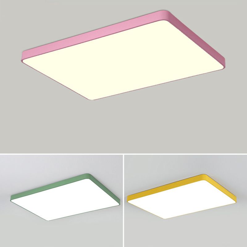 Plafonniers géométriques à montage en surface à 1 lumière LED, luminaires encastrés en métal de style moderne