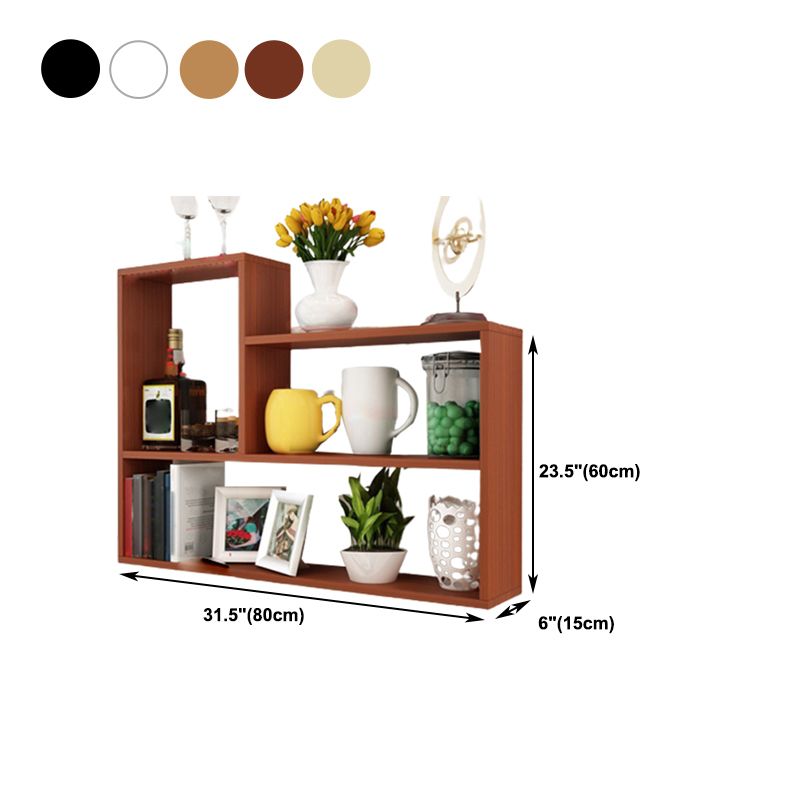 Scandinavian Manufactured Wood Floating Bookcase 23.6"H Bookcase