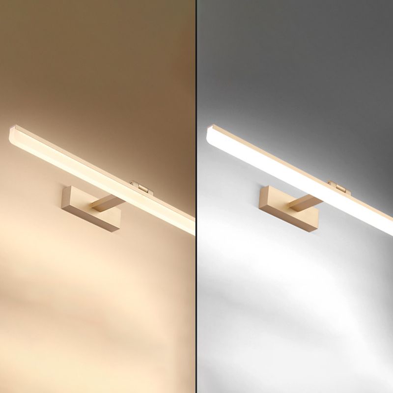 Acrylschatten 180 ° Verstellbares LED-Eitelkeitslicht Anti-Fogge wasserdichtes Make-up-Spiegellampe für Bad Waschtisch