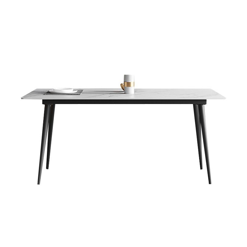 Industrial Dining Room Dinner Table Rectangle 4 Legs Dining Table