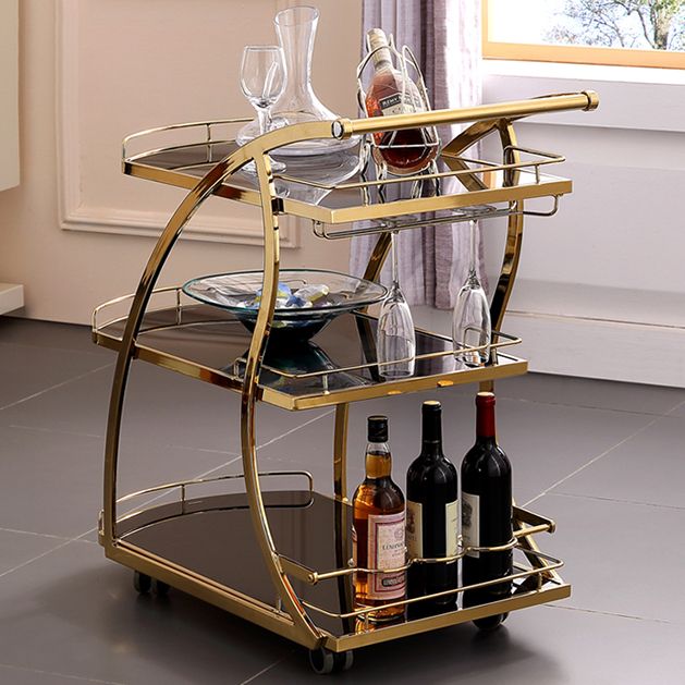 32.68" High Contemporary Rectangle Prep Table Rolling Metal Prep Table for Kitchen