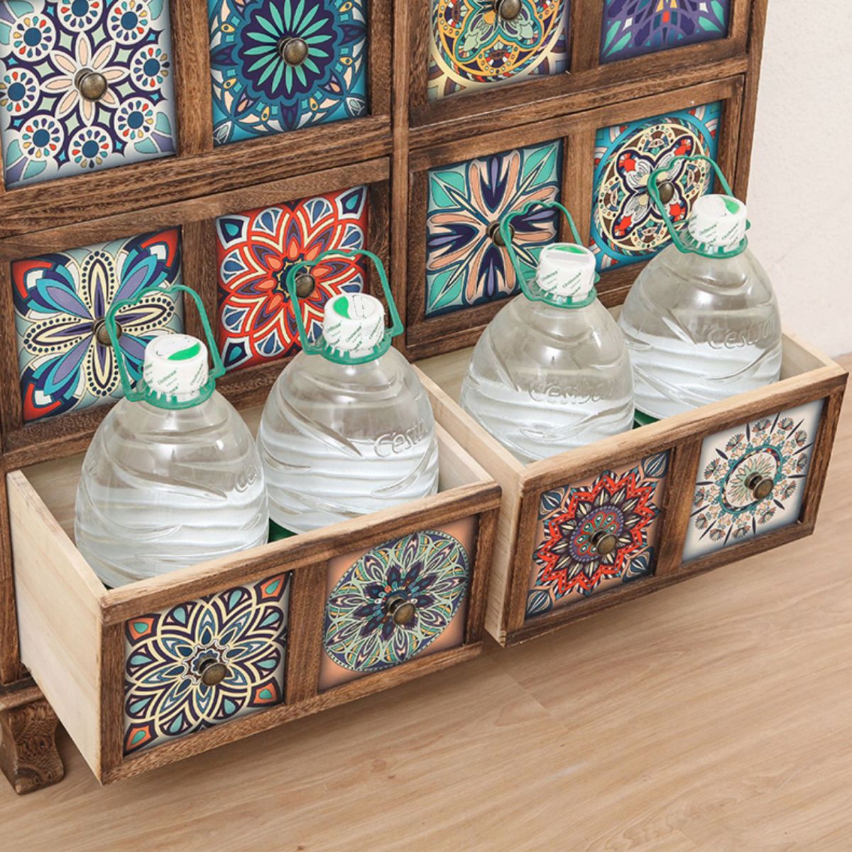 Coastal Storage Chest Dresser Solid Wood Storage Chest with 3/6/8/10 Drawers