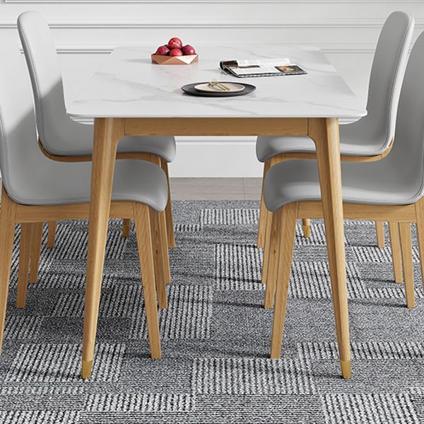 Rectangle 4 Legs Luxury Table Fixed Table with Sintered Stone