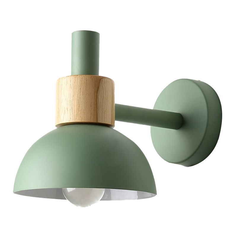 Metal Bowl Shape Wall Light Modern Style 1 Light Wall Light Sconce