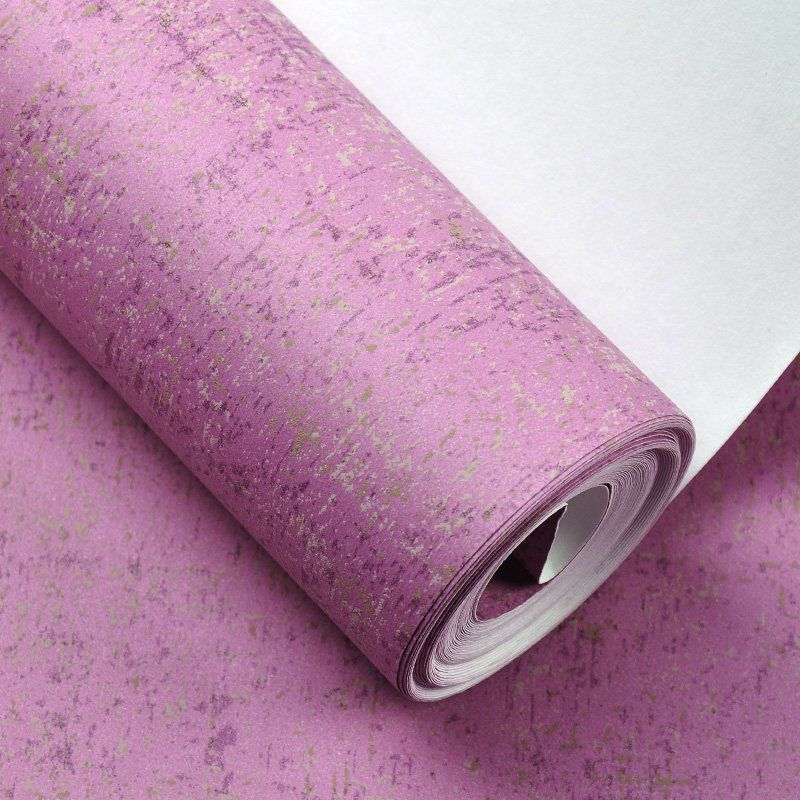 33' x 20.5" Simple Wallpaper for Guest Room Decoration with Linen Textured Pattern in Natural Color