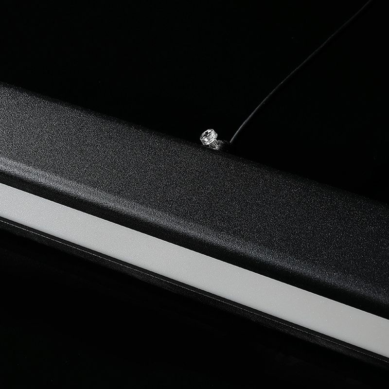 Moderno LED Techo colgante Luz de comedor Lámpara colgante rectangular simple