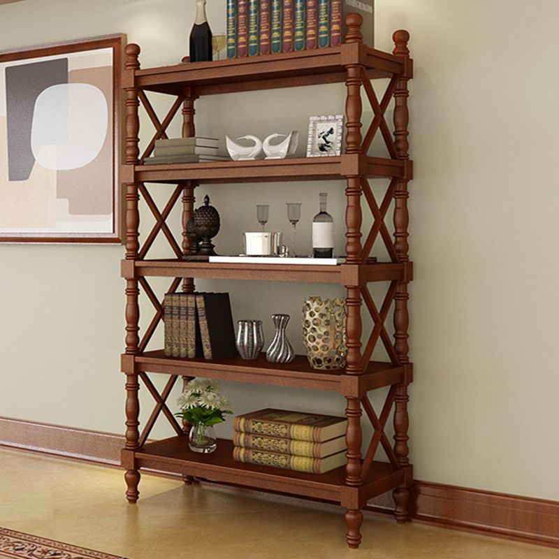 Scandinavian Study Room Bookshelf Solid Wood Etagere Bookcase