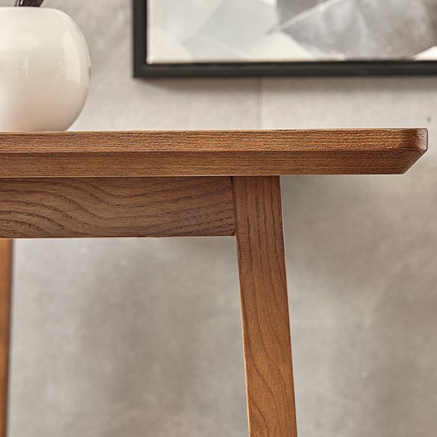 Modern Rectangle Ash Bar Table Set 1/2/3 Pieces Counter Table with Armless High Stools