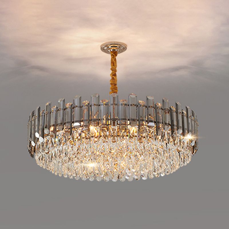 Modern Circular Chandelier Crystal Chandelier Lighting Fixtures For Dining Room