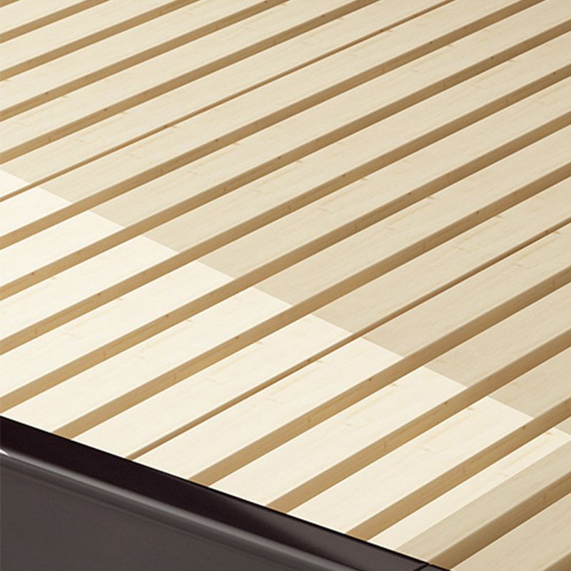 84.65 inch Wide Traditional Bed Frame Rubberwood Bed with Headboard