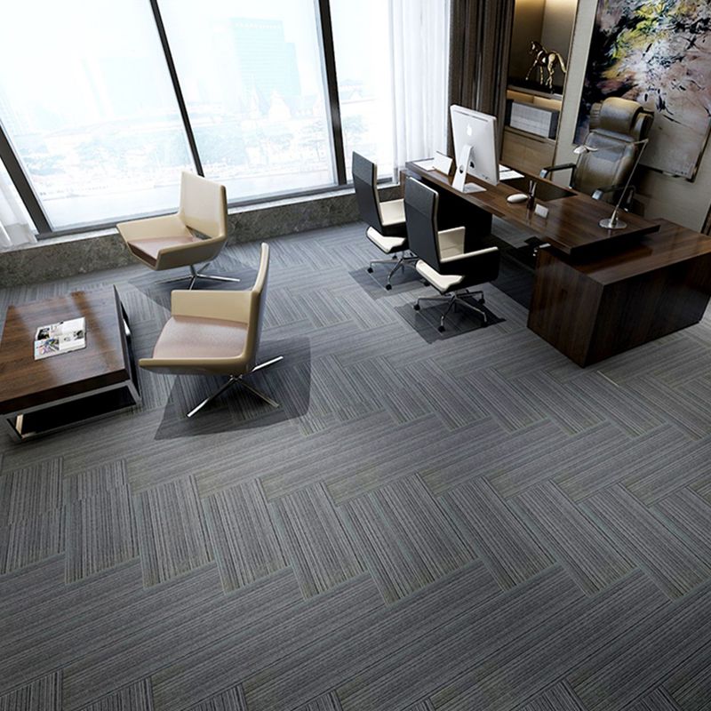 Carpet Tile Non-Skid Fade Resistant Gradient Loose Lay Carpet Tiles Living Room