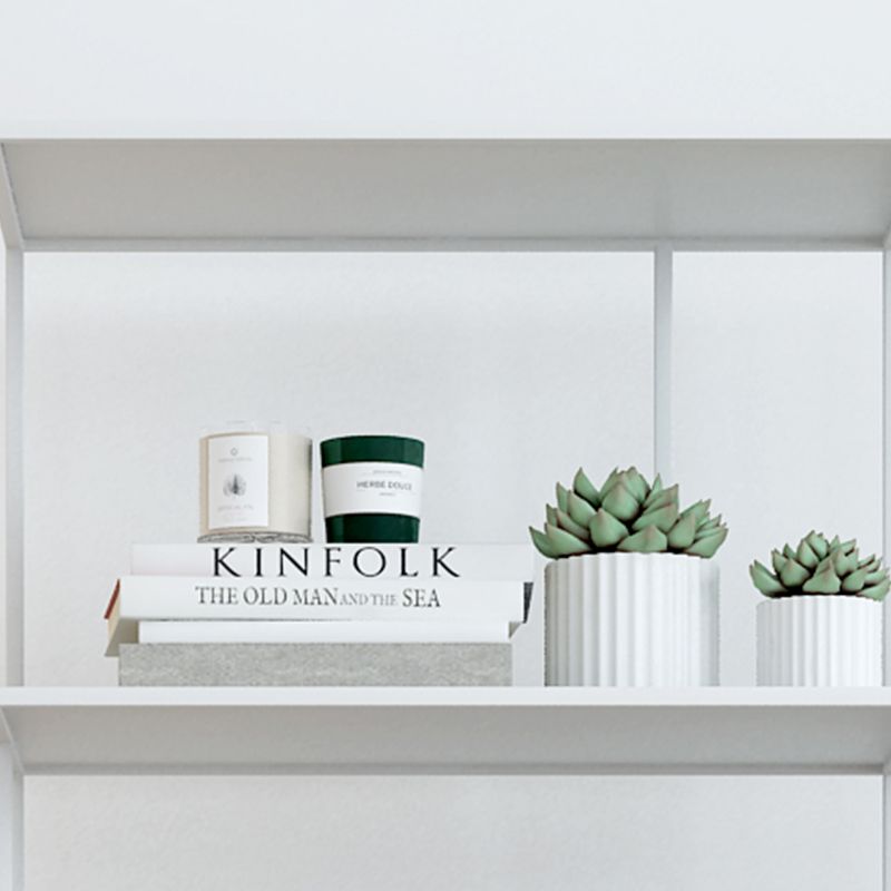 Industrial Style Metal Bookshelf 5-shelf Open Shelf Bookcase for Home