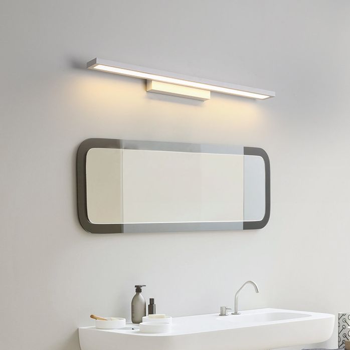 Rectangle Vanity Lighting Fixtures Modern Minimalist Style Metal Vanity Sconces