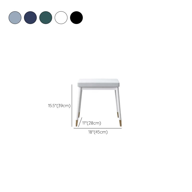 Contemporary Solid Wood Vanity Dressing Table with Mirror and Stool