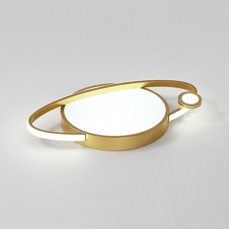 Lámparas de techo empotradas modernas de acrílico con luz empotrada Saturno para dormitorio