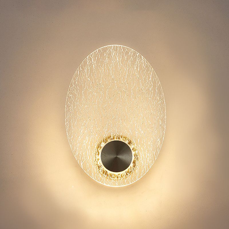 Modern Wall Sconce Lighting Metal Wall Sconce 1 Light Sconce Light Fixture in Gold