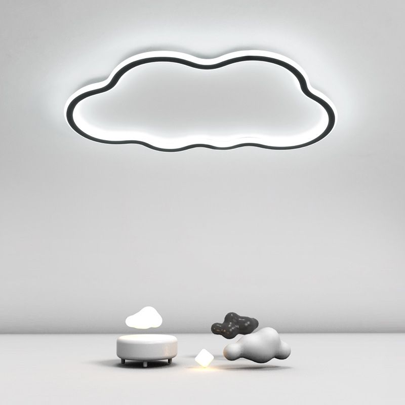 Plafoniera da incasso a forma di nuvola in metallo LED vicino alla lampada da soffitto per camera da letto
