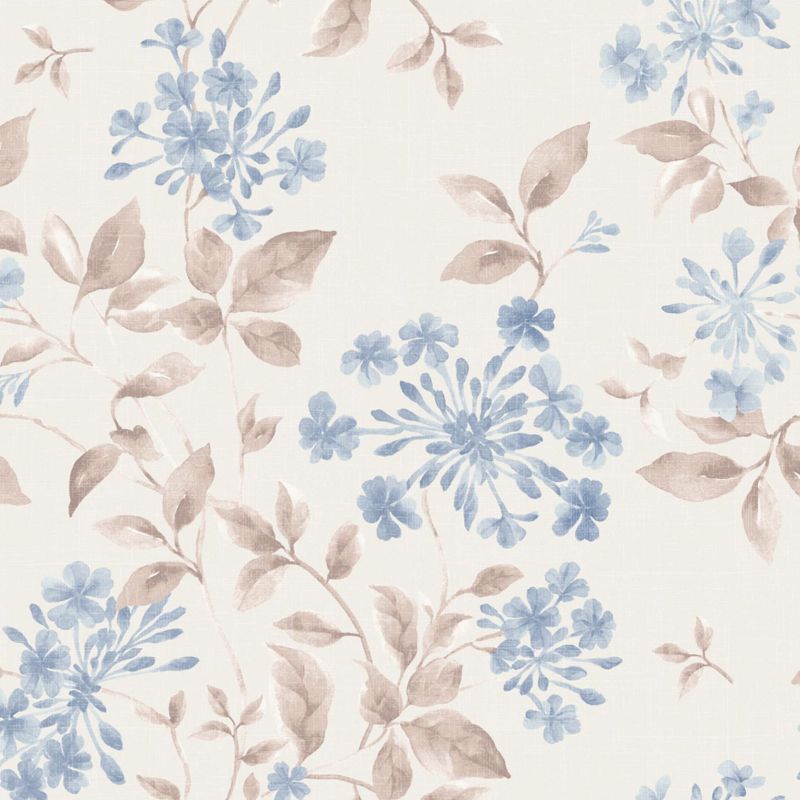 Light Color Flowers Wall Mural Decal Moisture Resistant Modern Girls Bedroom Wal Art