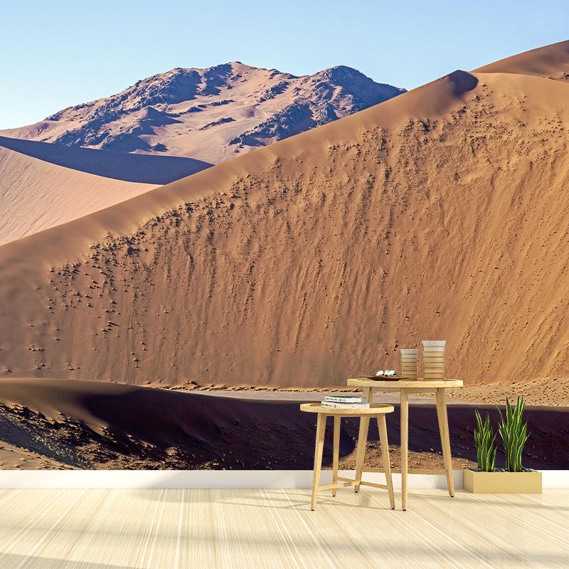 Wall Decor Contemporary Photography Style Desert Mural Wallpaper Mildew Resistant