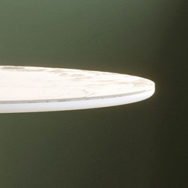 Sintered Stone Top Free Form White Table for Restaurant Modern Dining Table with 3 Legs