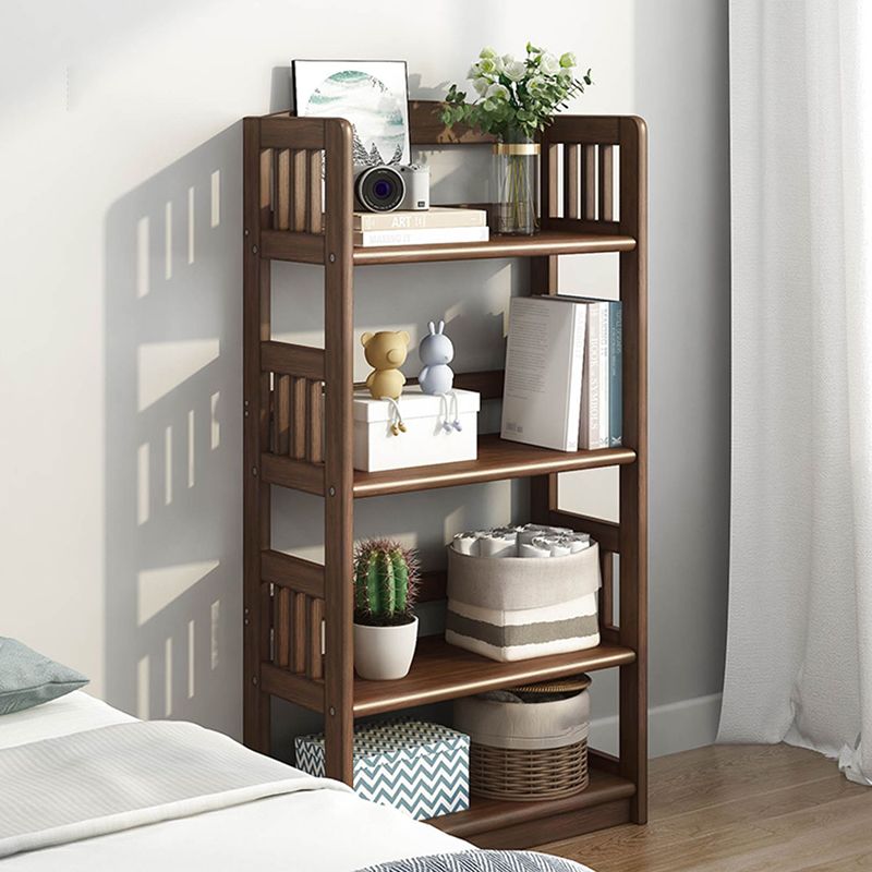 Scandinavian Style Open Back Bookshelf Standard Wooden Bookcase for Study Room