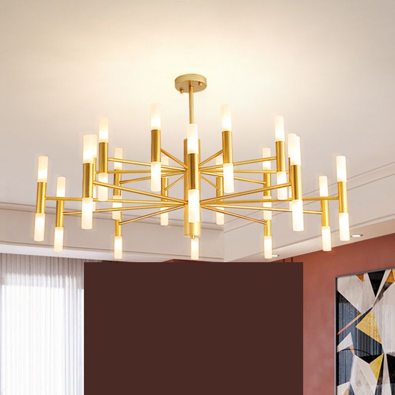 Postmoderne Chandelier Gol Suspension Pendentif Light pour le salon chambre à manger chambre