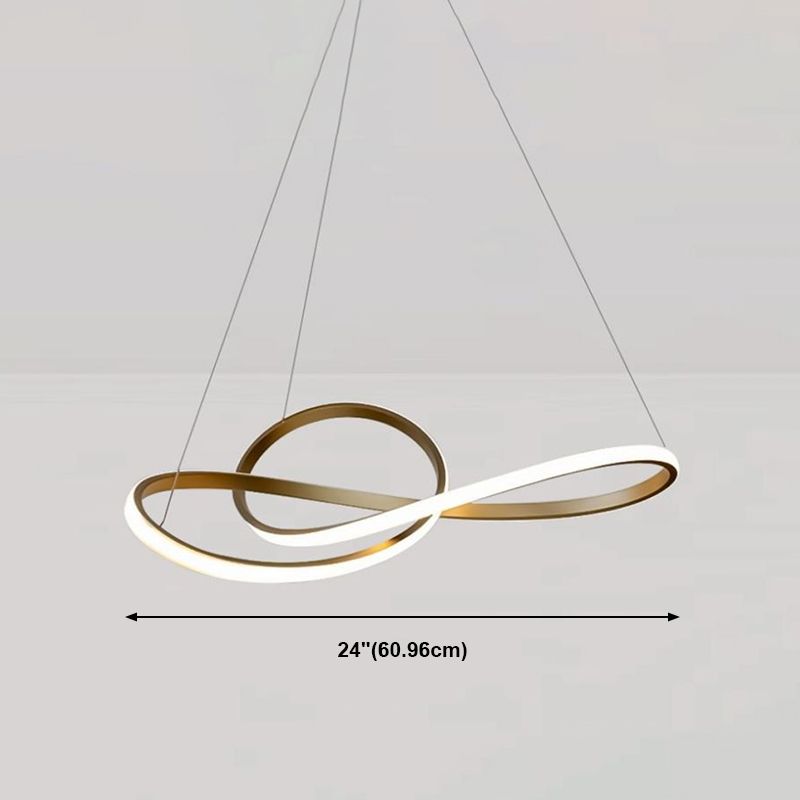 Gold Iron Hanging Pendant Lights Postmodern Hanging Lamps for Dining Room