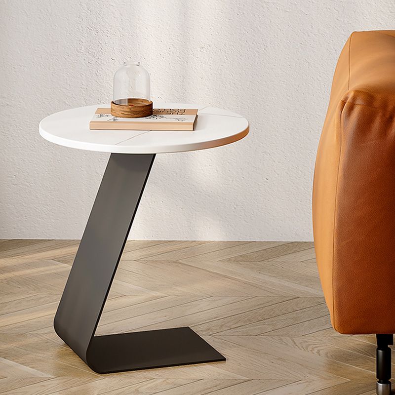 Round Accent Side Table Metal C Side Table Side End Snack Table