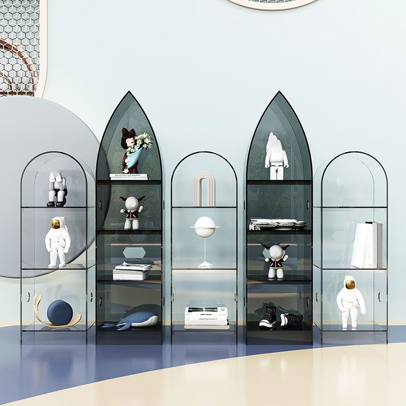 Modern Closed Back Standard Bookshelf Acrylic Bookcase for Study Room