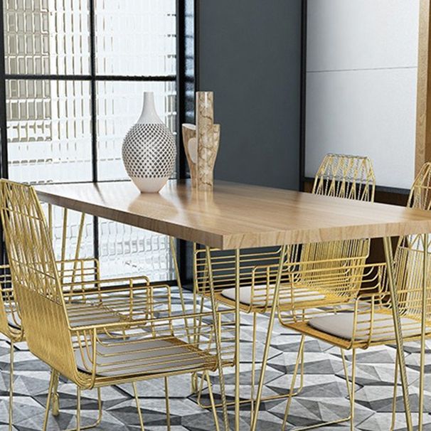 Metal Dining Table Set for Kitchen 1/5/7 Pieces Modern Dinette Set