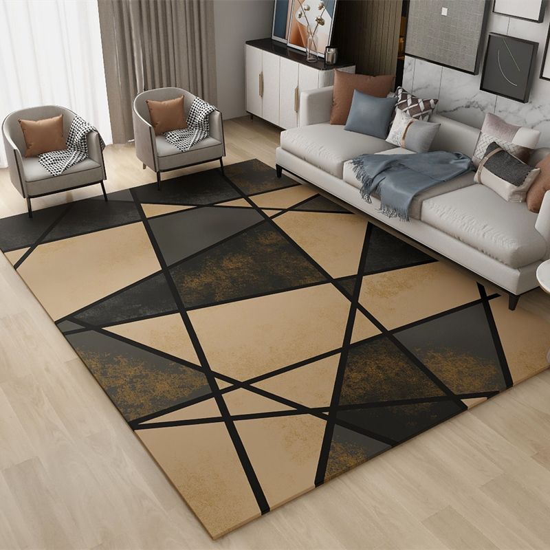 Simplicity Harlequin Printed Carpet Polyester Area Rug Stain Resistant Indoor Carpet for Living Room