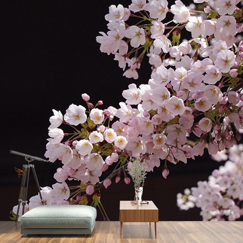 Washable Stain Resistant Wall Mural Wallpaper Flowers Sitting Room Wall Mural