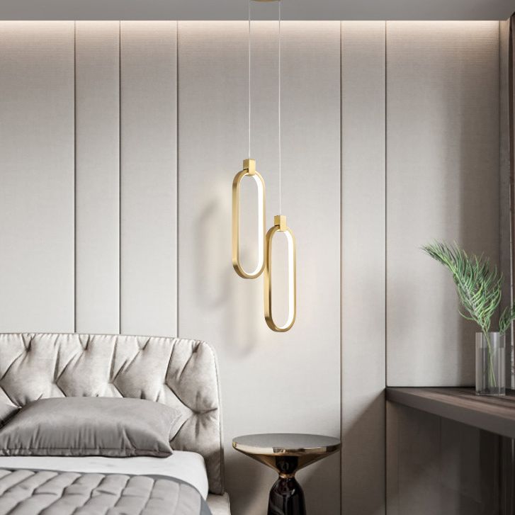 Apparecchi di illuminazione a sospensione circolare Postmoderna Luce sospesa in stile lusso