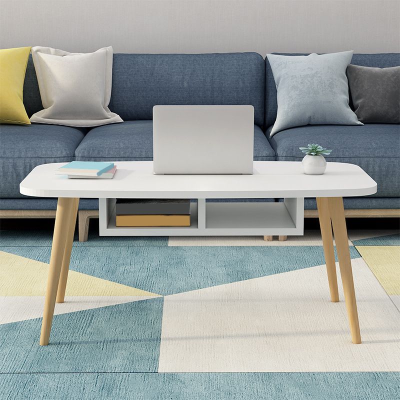 Modern Style Manufactured Wood Cocktail Table 4 Legs Coffee Table