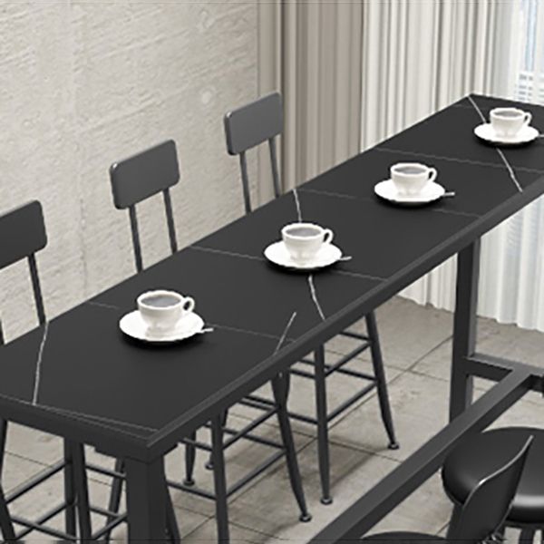 Contemporary Faux Leather Counter Stools Metal Bar Stools for Home Use