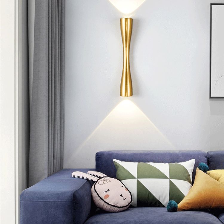 Mid-Century Tubes Wall Mount Light Fixture Metal 2 Lights Sconce