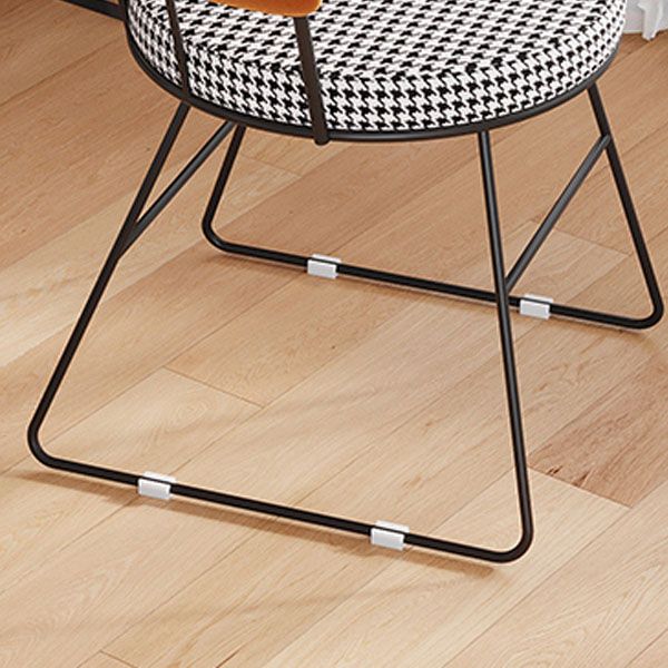 Upholstered Side Chairs Scandinavian Style Open Back Dining Side Chair