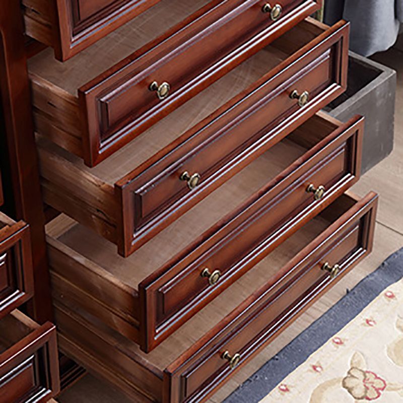 Mid Century Modern Brown Accent Chest Rubberwood 4/5/6 - Drawer Chest