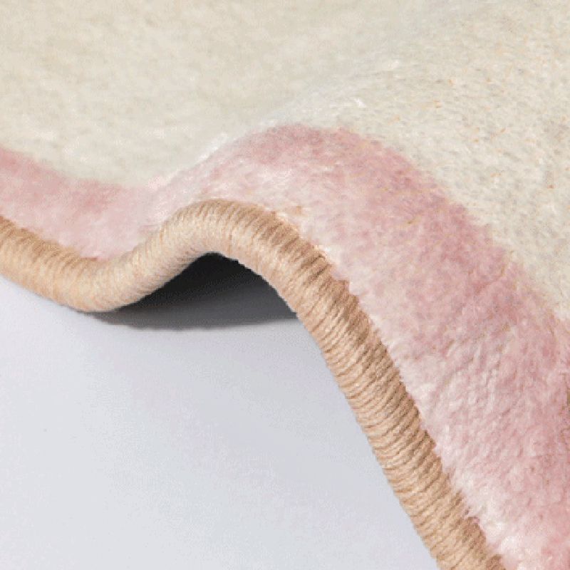 Funky Area Rug Contrast Panel Polyester Carpet Living Room Rug with Non-Slip Backing