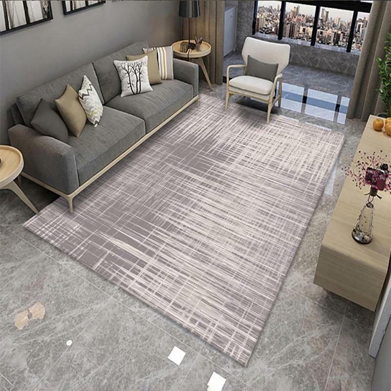 Groen Modern Rug Polyester Grafisch Tapijt Non-Slip Backing Rug voor woningdecoratie
