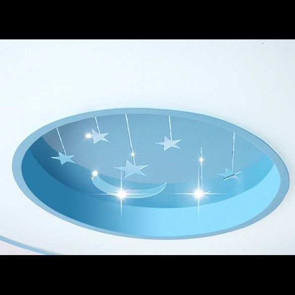 Circular Flush Mount Light Fixture Kids Acrylic Flush Mount