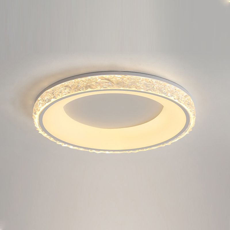 Scandinavische ronde plafondlamp LED kristal dichtbij plafondlamp voor slaapkamer