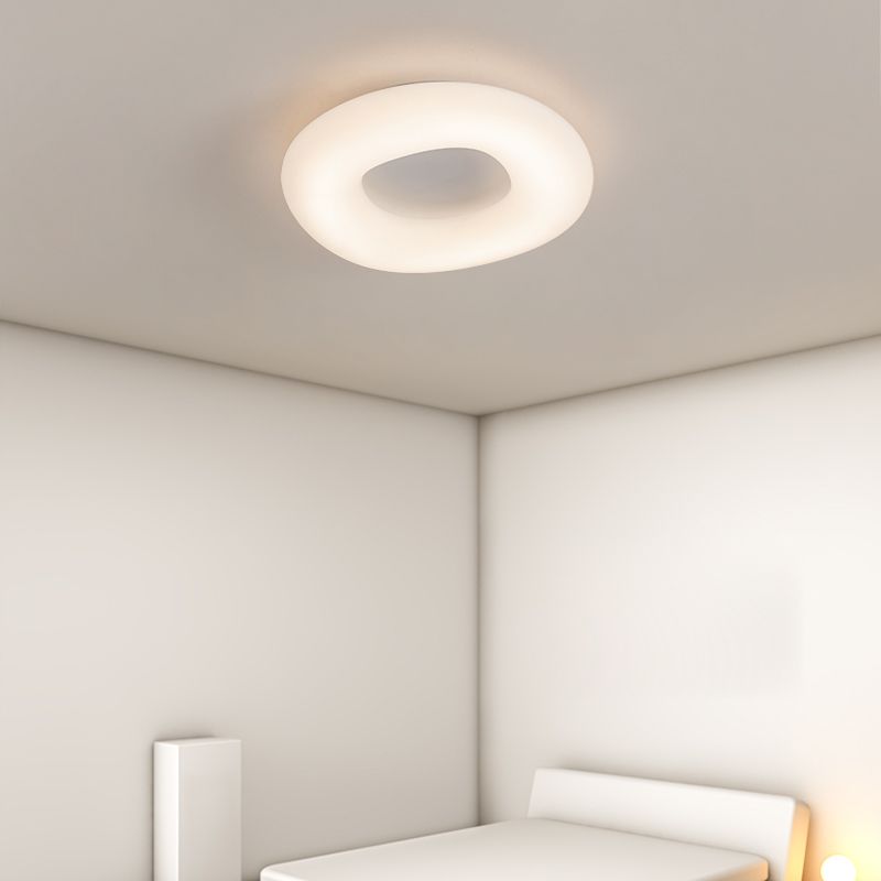 Plafonnier LED circulaire de Style nordique, luminaire décoratif de plafond, idéal pour une chambre à coucher