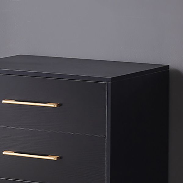 White / Black Storage Chest 16" W Vertical Lingerie Chest for Bedroom