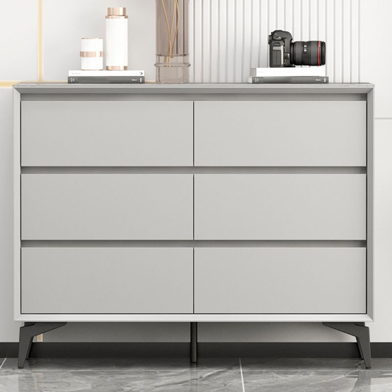 15.6-inch Width Modern Storage Chest Stone Dresser with 3/6 Drawers