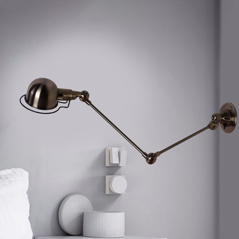 American Industrial Style Adjustable Wall Light Vintage Living Room Wall Sconce Lighting Fixture
