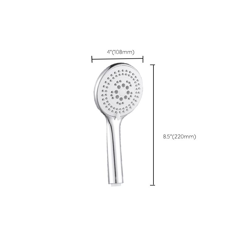 Round Self-Cleaning Hand Shower Adjustable Water Flow Wall-Mount Hand Shower