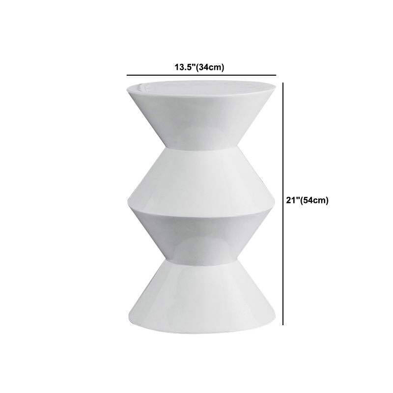 Contemporary Round Side End Table Living Room Pedestal End Table for Living Room